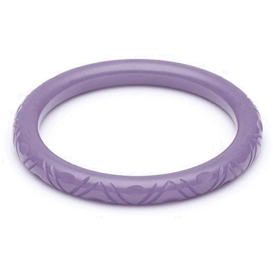 Splendette Narrow Amethyst Fakelite Bangle 3 Splendette Narrow Amethyst Fakelite Bangle
