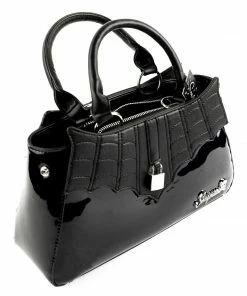 Sourpuss Clothing Sourpuss Locked Out Purse - Glossy Black