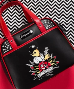 Sourpuss Clothing Sourpuss Ultraviolence Bowler Purse 9 Sourpuss Clothing Sourpuss Ultraviolence Bowler Purse