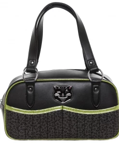 Sourpuss Clothing Sourpuss Jinx Tessa Purse In Black/Green