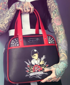 Sourpuss Clothing Sourpuss Ultraviolence Bowler Purse 8 Sourpuss Clothing Sourpuss Ultraviolence Bowler Purse