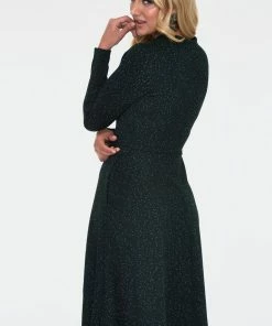 Voodoo Vixen Starlynn Green Snowflake Dress 11 Voodoo Vixen Starlynn Green Snowflake Dress