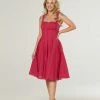 Timeless London Valerie Dress - Cerise Hot Pink Dresses