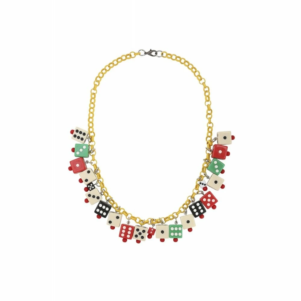 Collectif Vegas 40s Dice Necklace 3 Collectif Vegas 40s Dice Necklace